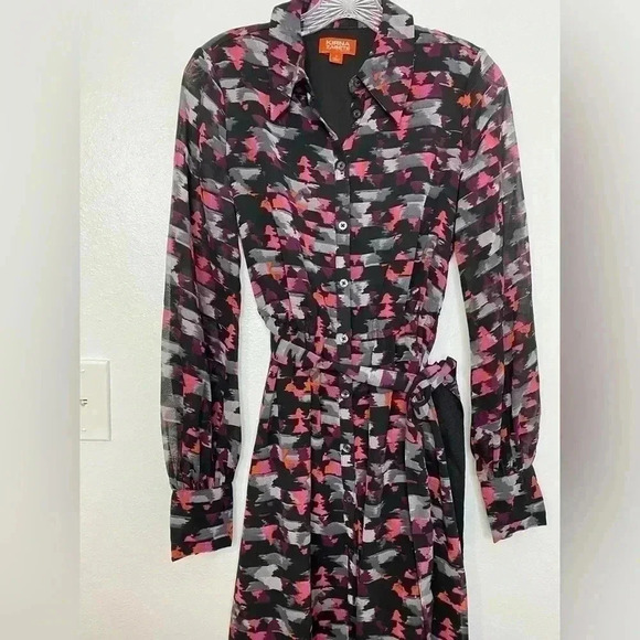 Kirna Zabete Printed Black Long Floral Dress - Picture 5 of 9